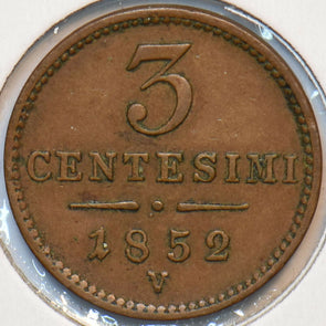 Italian States 1852 3 Centesimi Eagle animal Lombardy-Venetia 192855 combine shi