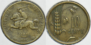 Lithuania 1925 10 Centu Horse animal 198380 combine shipping