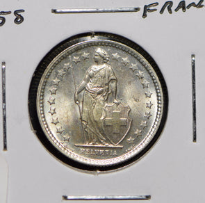 Swiss Cantons 1958 1/2 Francs  292241 combine shipping
