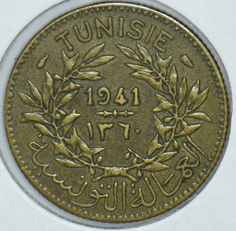 Tunisia 1941 AH 1360 Franc Emu 191426 combine shipping