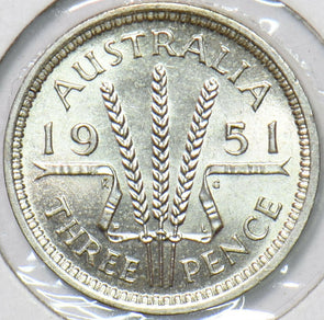 Australia 1951 3 Pence  291016 combine shipping