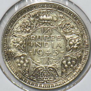 British India 1945 1/4 Rupee 150922 combine shipping