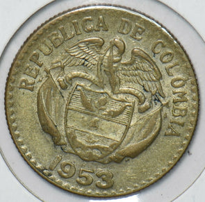 Colombia 1953 20 Centavos Condor animal 296689 combine shipping
