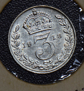 Great Britain 1918 3 Pence threepence 190418 combine shipping