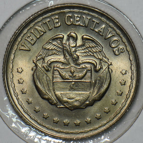 Colombia 1964 20 Centavos Eagle animal 196110 combine shipping