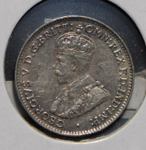 Australia 1927 3 Pence Kangaroo animal Emu  292021 combine shipping