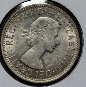 Australia 1954  Florin  Kangaroo AU0035 combine shipping