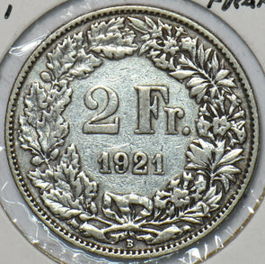 Switzerland 1921 2 Francs 151172 combine shipping