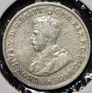 Australia 1925 3 Pence Kangaroo animal Emu  191451 combine shipping
