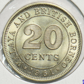 Malaya and British Borneo 1961 20 Cents 491458 combine shipping