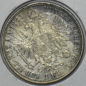 Austria 1883 Florin Eagle animal 296118 combine shipping