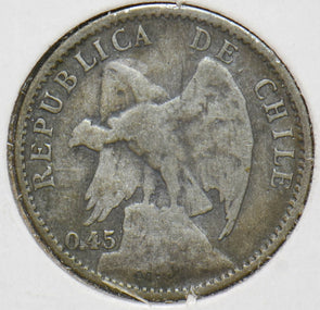 Chile 1916 20 Centavos Vulture animal 192033 combine shipping