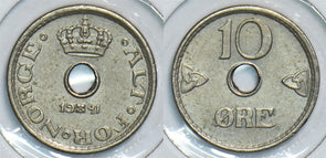 Norway 1941 10 Ore 153894 combine shipping