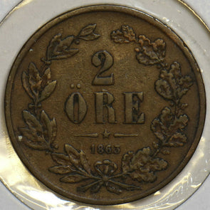 Sweden 1863 2 Ore 240709 combine shipping