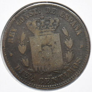 Spain 1878 10 Centimos 902482 combine shipping