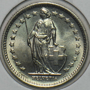 Switzerland 1968 1/2 Franc CH BU 152204 combine shipping