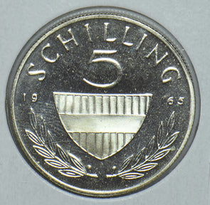 Austria 1965 Man Riding Horse 5 Schilling 191571 combine shipping