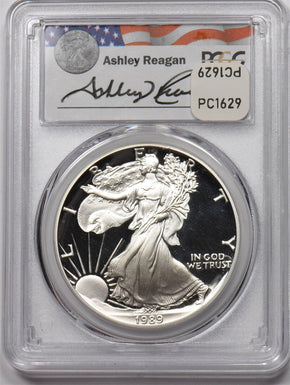 1989-S Silver Eagle Reagan legacy series PCGS PR69DCAM PC1657