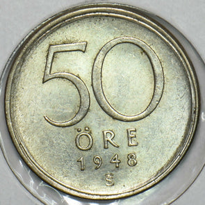 Sweden 1948 S 50 Ore 152791 combine shipping