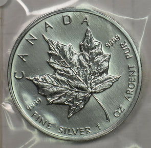 Canada 2000 5 Dollar silvre maple Millennium Privy 1oz pure silver sealed BU0723