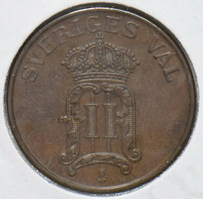 Sweden 1907 2 Ore 192682 combine shipping