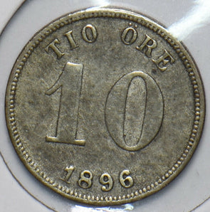 Sweden 1896 10 Ore 193534 combine shipping