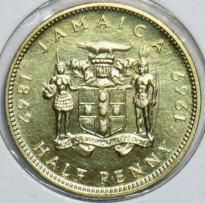 Jamaica 1969 1/2 Penny 153842 combine shipping