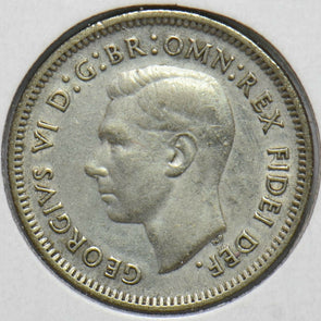 Australia 1951 6 Pence Kangaroo animal Ostrich Georgivs VI 902028 combine shippi
