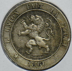 Belgium 1861 5 Centimes Lion animal 903568 combine shipping