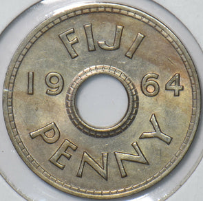Fiji 1964 Penny 295792 combine shipping