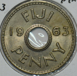 Fiji 1963 Penny 196350 combine shipping