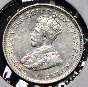 Australia 1918 3 Pence Kangaroo animal Emu  191481 combine shipping