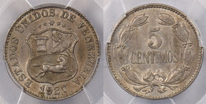 Venezuela 1927 5 Centavos PCGS MS 64 PC1372 combine shipping