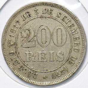 Brazil 1884 200 Reis 293841 combine shipping