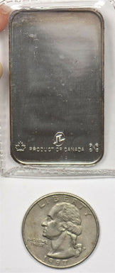 Canada 1990 's 1oz troy silver bar Pisces National Co zodiac series BU0690 combi