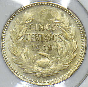 Chile 1909 5 Centavos Condor animal 291199 combine shipping