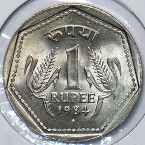 India Republic 1984 B Rupee Lion animal UNC 151262 combine shipping