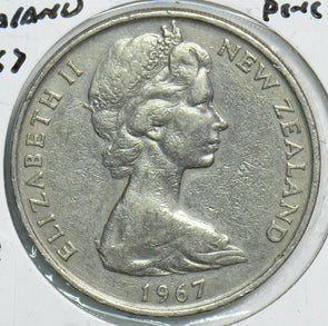 New Zealand 1967 20 Cents Kiwi birdanimal 904446 combine shipping