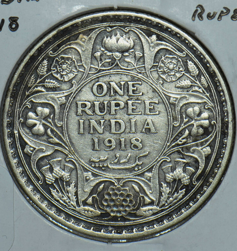 British India 1918 Rupee 190796 combine shipping