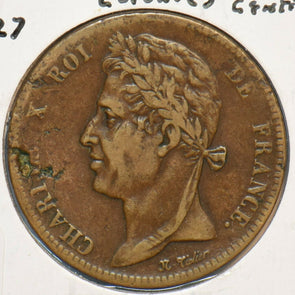 French Colonies 1827 5 Centimes 296711 combine shipping