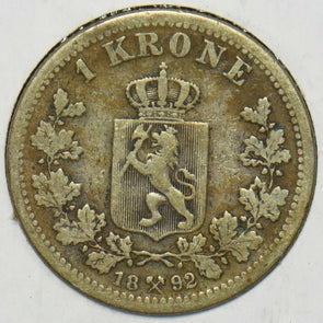 Norway 1892 Krone N0219 combine shipping