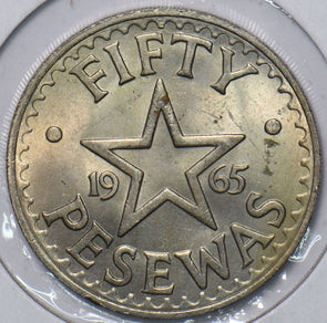 Ghana 1965 50 Pesewas 240281 combine shipping