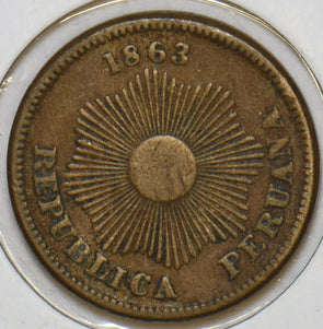 Peru 1863 Centavo 196718 combine shipping
