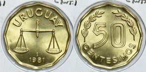 Uruguay 1981 50 Centesimos 241048 combine shipping