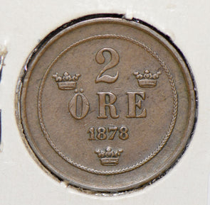 Sweden 1878 2 Ore  290613 combine shipping