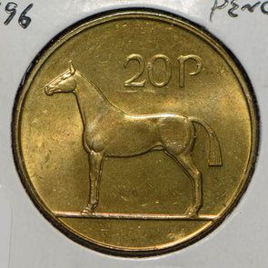 Ireland 1996 20 Pence Horse animal  191182 combine shipping