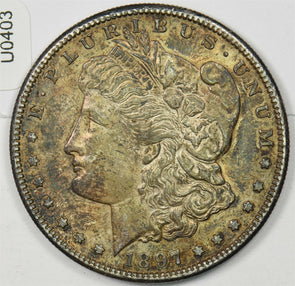 1897-S Morgan Dollar Silver Color BU U0403