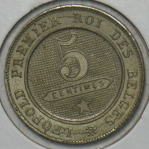Belgium 1861 5 Centimes Lion animal 195883 combine shipping