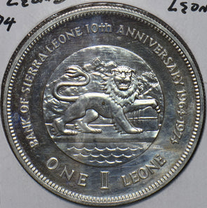 Sierra Leone 1974 Leone Lion animal Bank Anniversary 195297 combine shipping