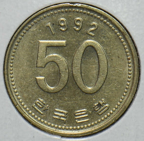 South Korea 1992 50 Won 903504 combine shipping